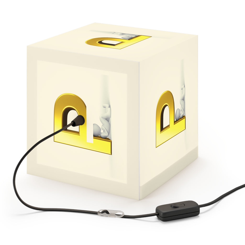 Gold Letter P Cube Lamp | Light Cube Lamp, Nursery Accent Light