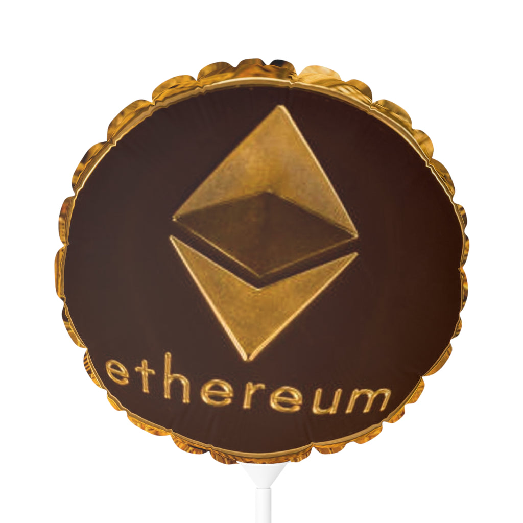 Ethereum Logo Balloon 11" Round Foil | Cryptocurrency Party Decor