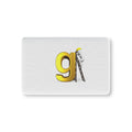 Yellow Letter G with Ladder Baby Fitted Crib Sheet