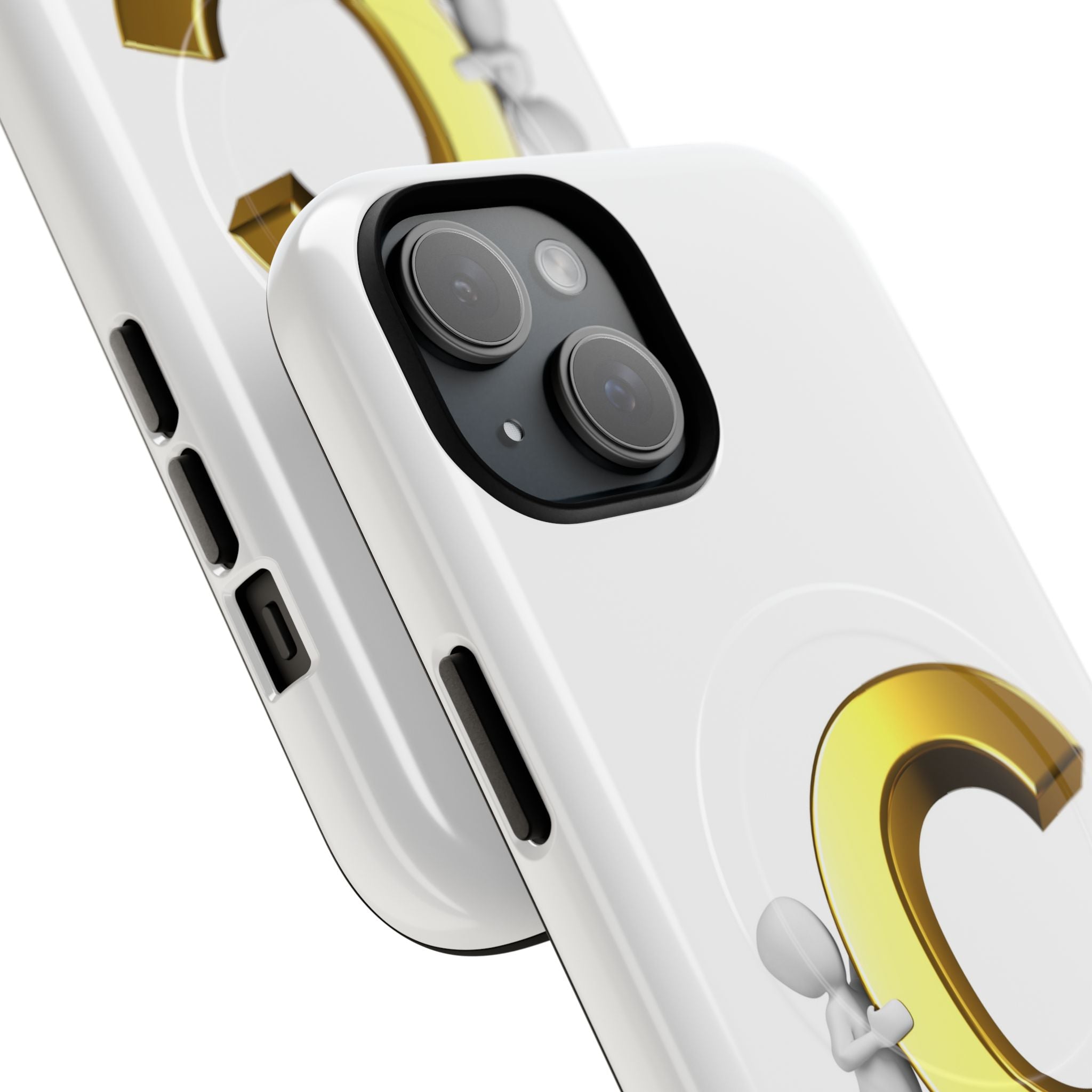 Gold Letter C Monogram Phone Case | Tough Magnetic Case