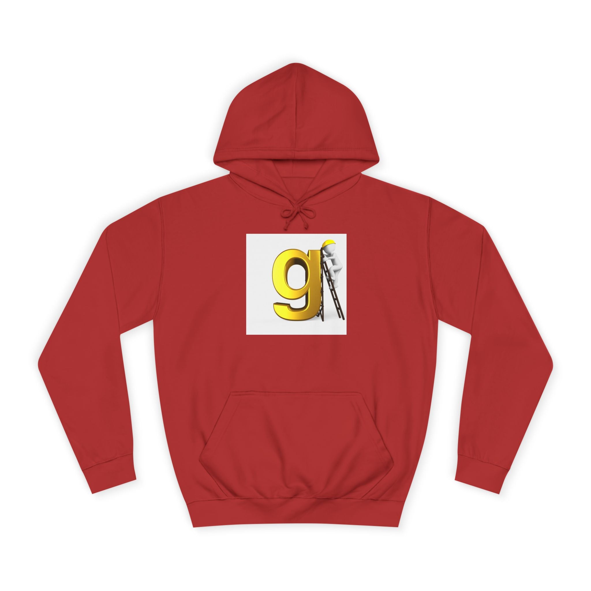 Gold Letter G with Painter Character Hoodie | Initial Monogram