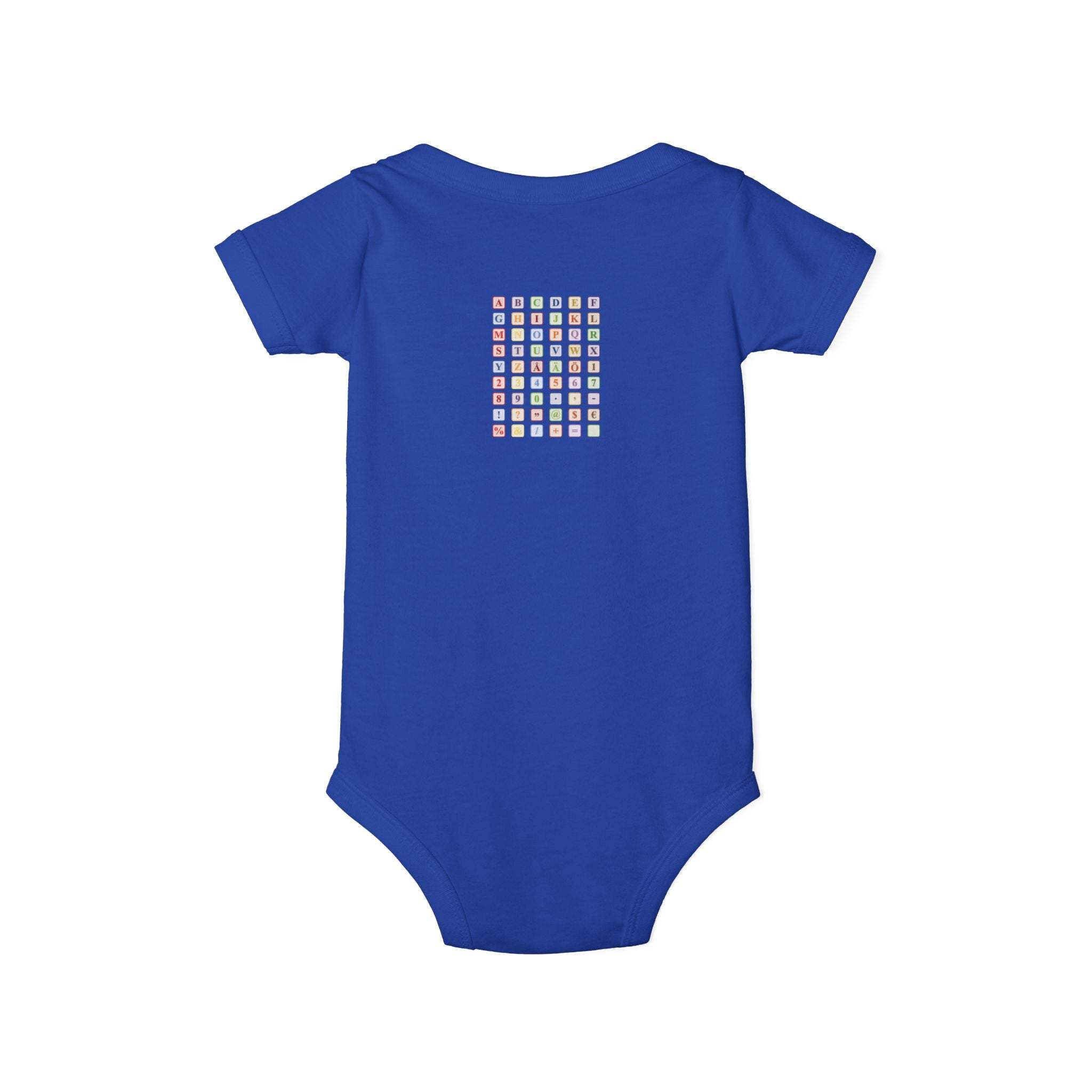 Colorful Alphabet Grid Infant One Piece | Baby Bodysuit