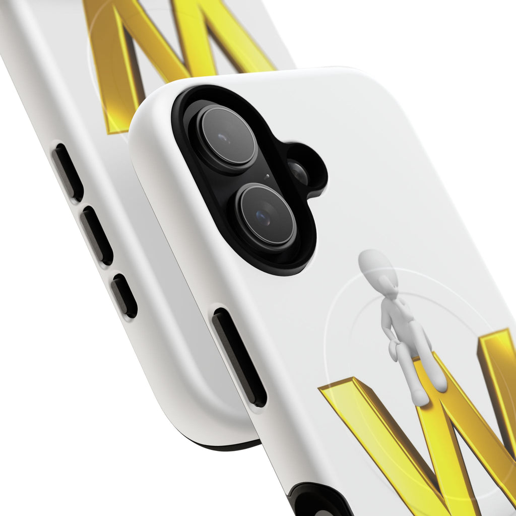 3D Stick Figure on Gold W Phone Case | Tough Magnetic Case
