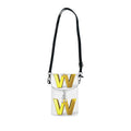 Gold Letter W Monogram Small Cell Phone Wallet | Crossbody Phone Pouch
