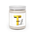 Gold Letter T with Figure Candle 9oz Soy Candle
