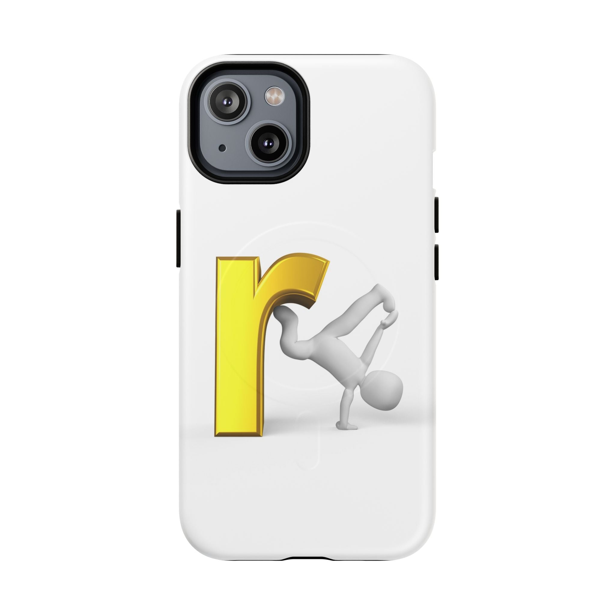 Yellow Letter R Breakdance Phone Case | Tough Magnetic Case