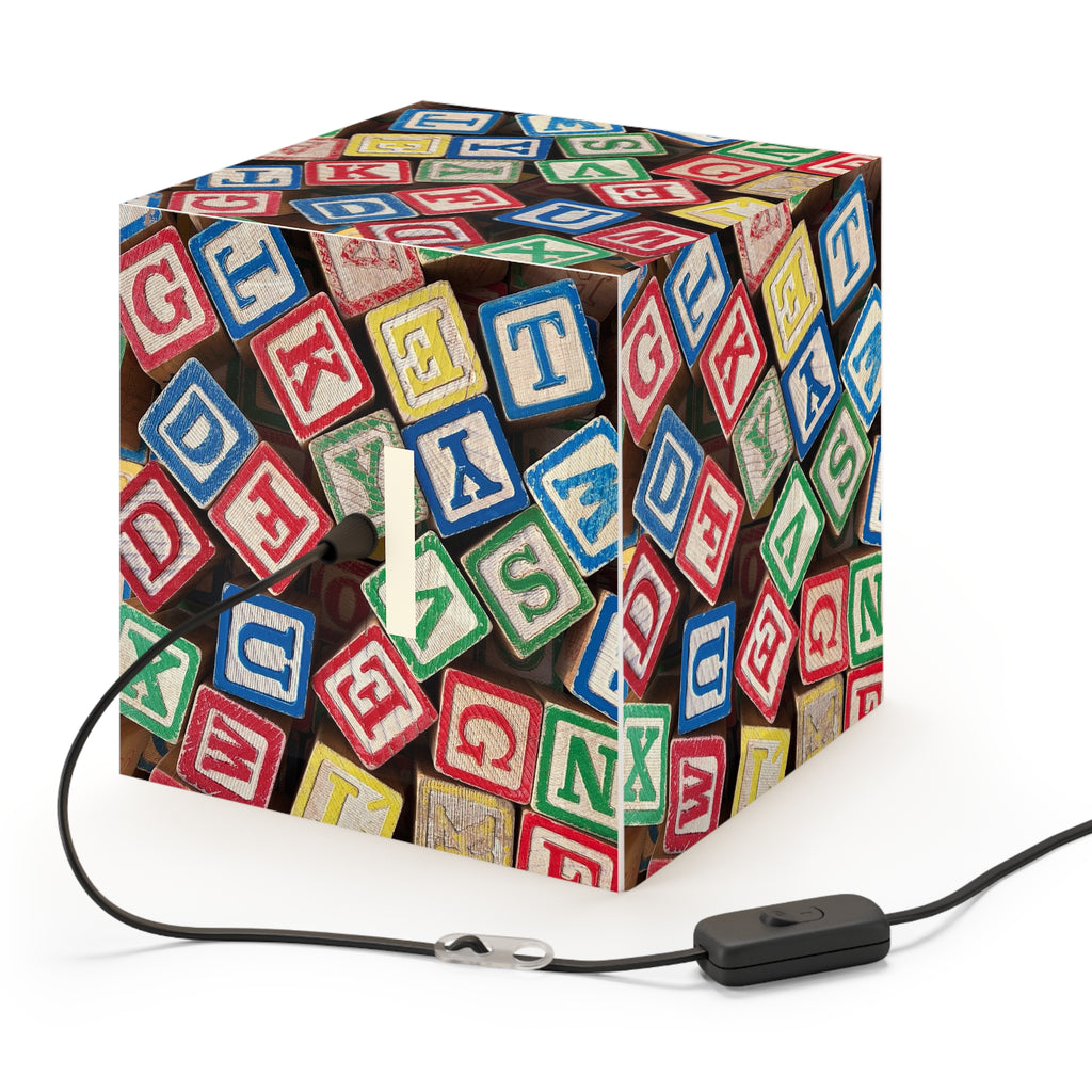 Alphabet Blocks Light Cube Lamp | Colorful Kids Nursery Decor