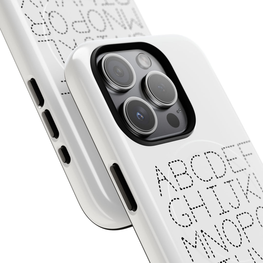Dotted Alphabet Phone Case | Tough Magnetic Case