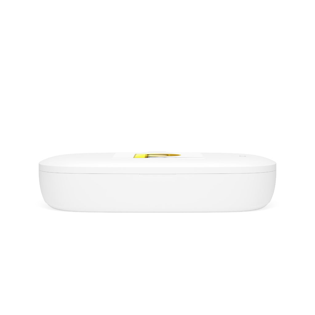 Gold Letter P Monogram Phone Sanitizer and Wireless Charging Pad | UV Clean Charger