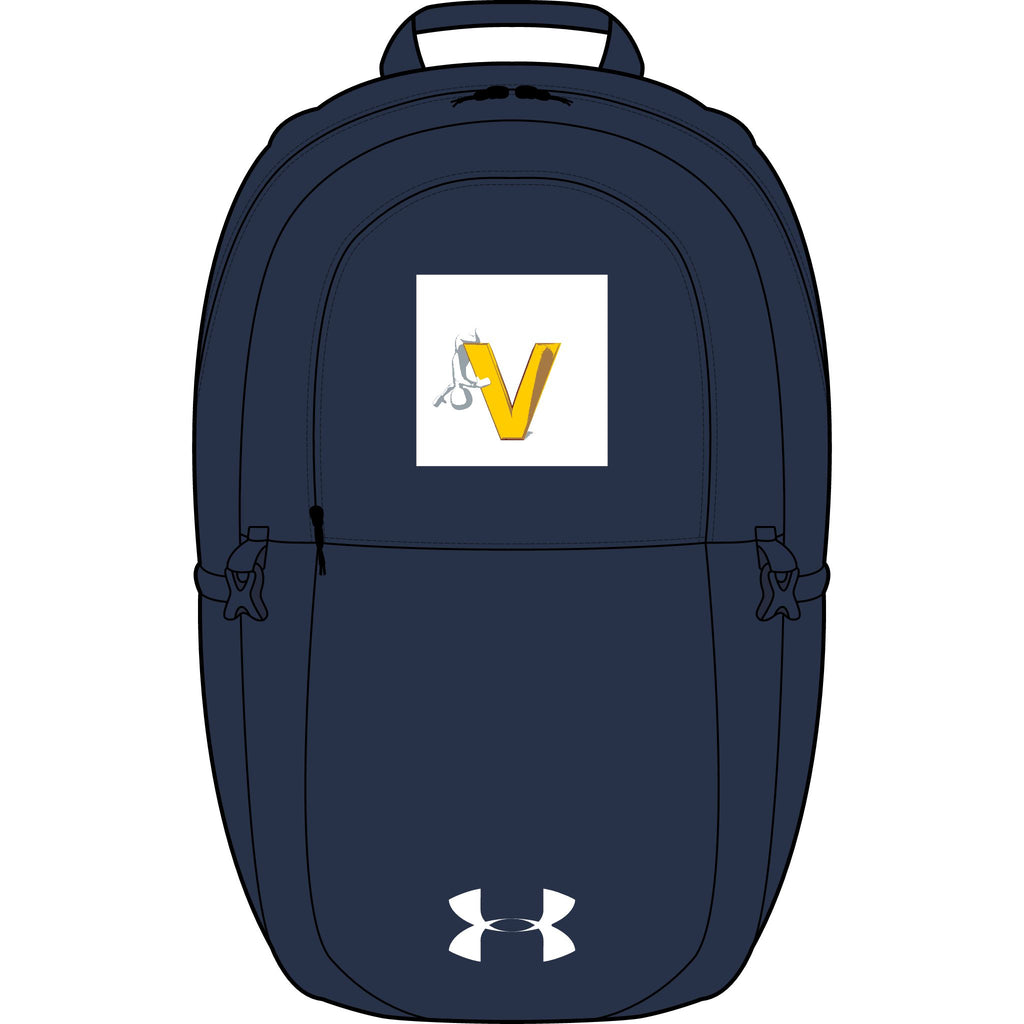 Yellow V Logo Backpack | Embroidered Sport Backpack