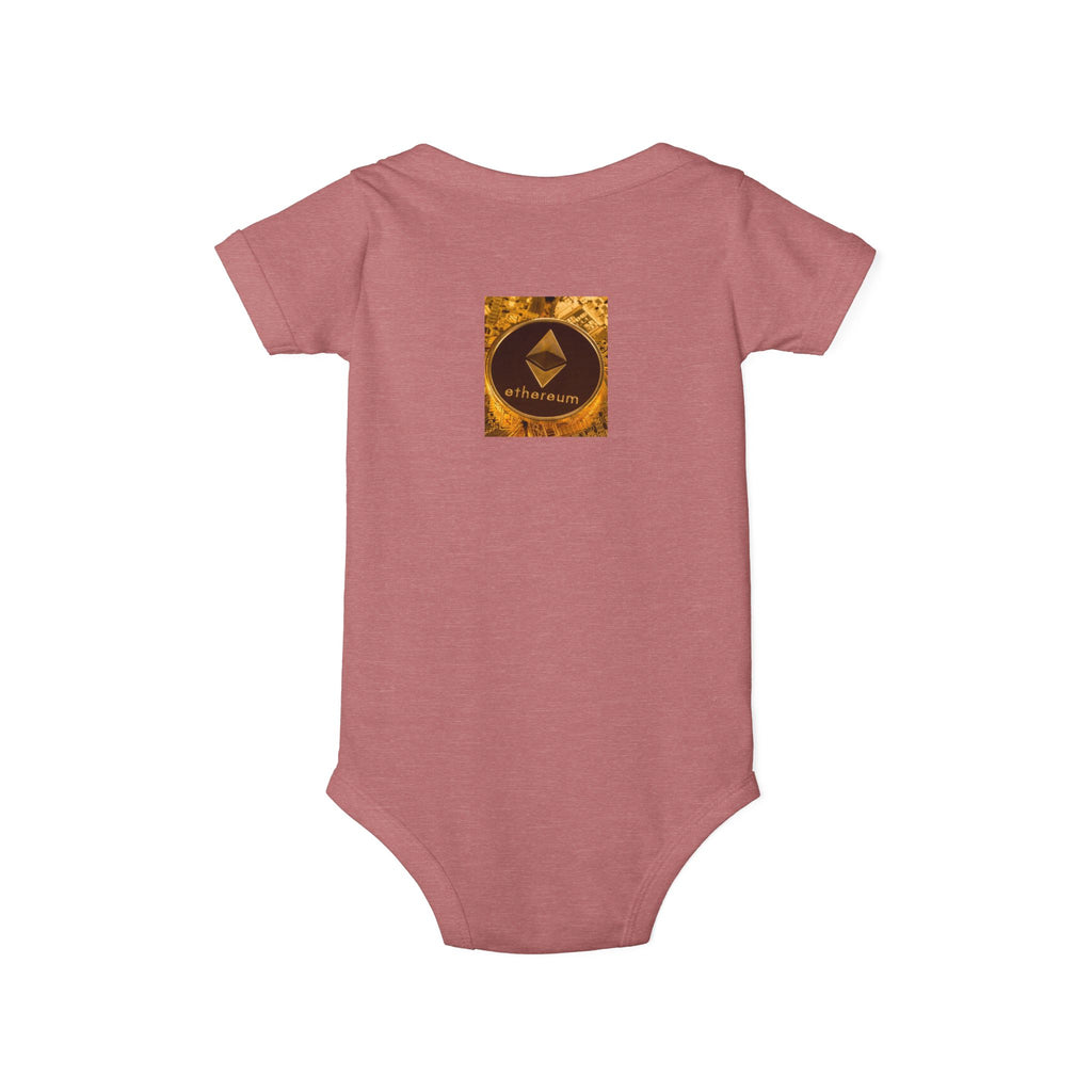 Ethereum Logo Infant Onesie | Crypto Baby Bodysuit
