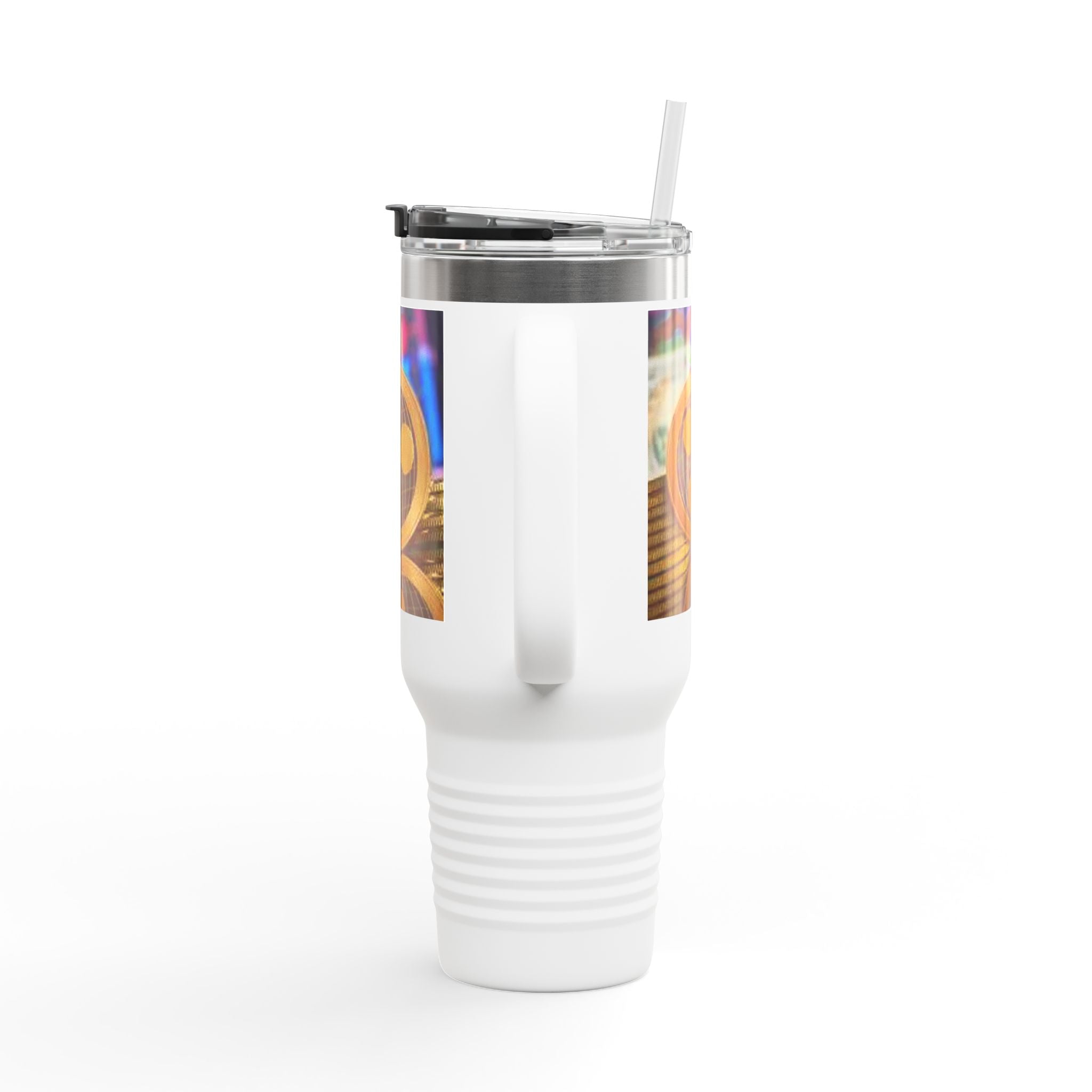 Ripple Crypto Coin Stack Insulated Travel Mug | 40oz
