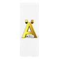 Gold Letter Ä Yoga Mat | Monogram Initial Rubber Yoga Mat