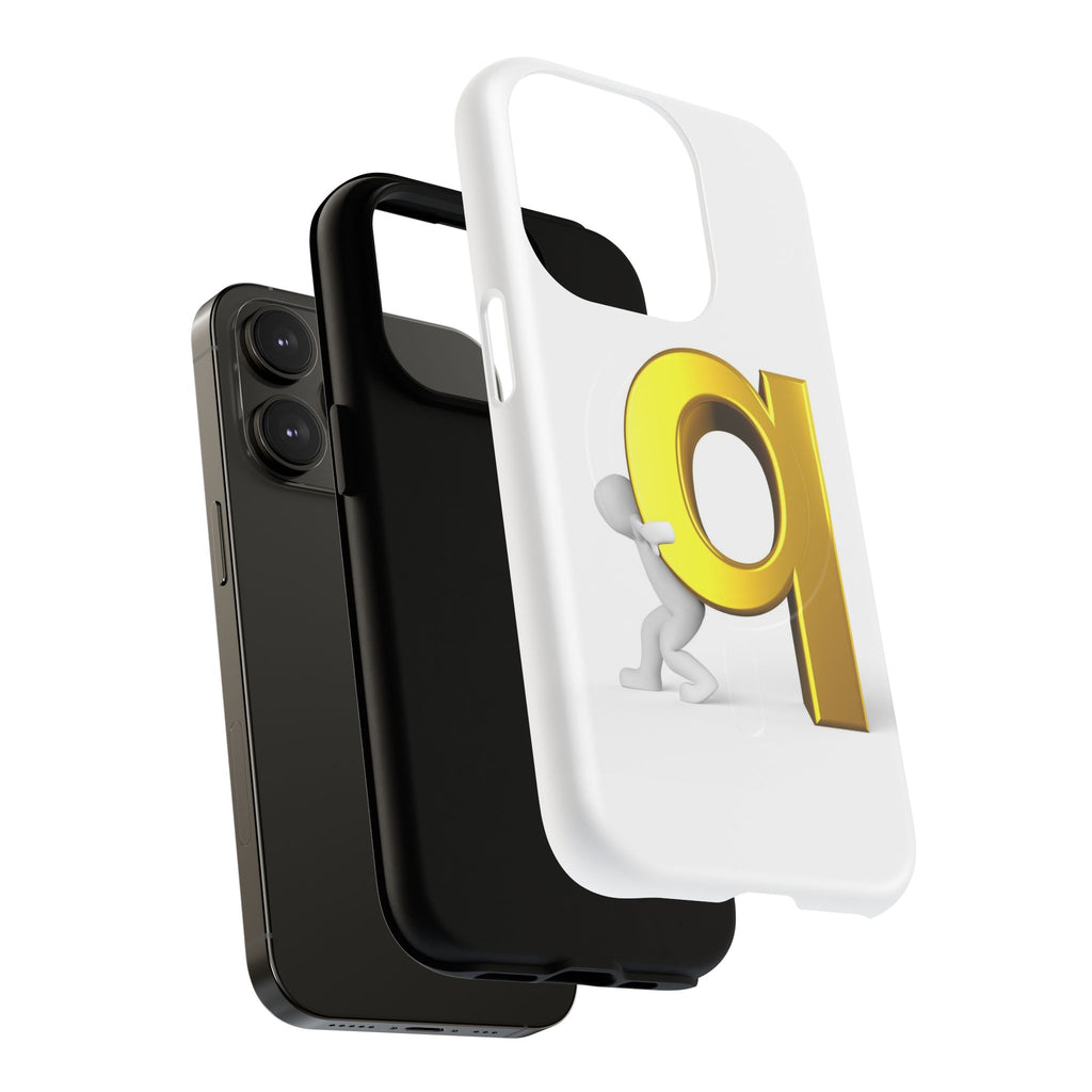 Gold Letter Q Phone Case | Tough Magnetic Case