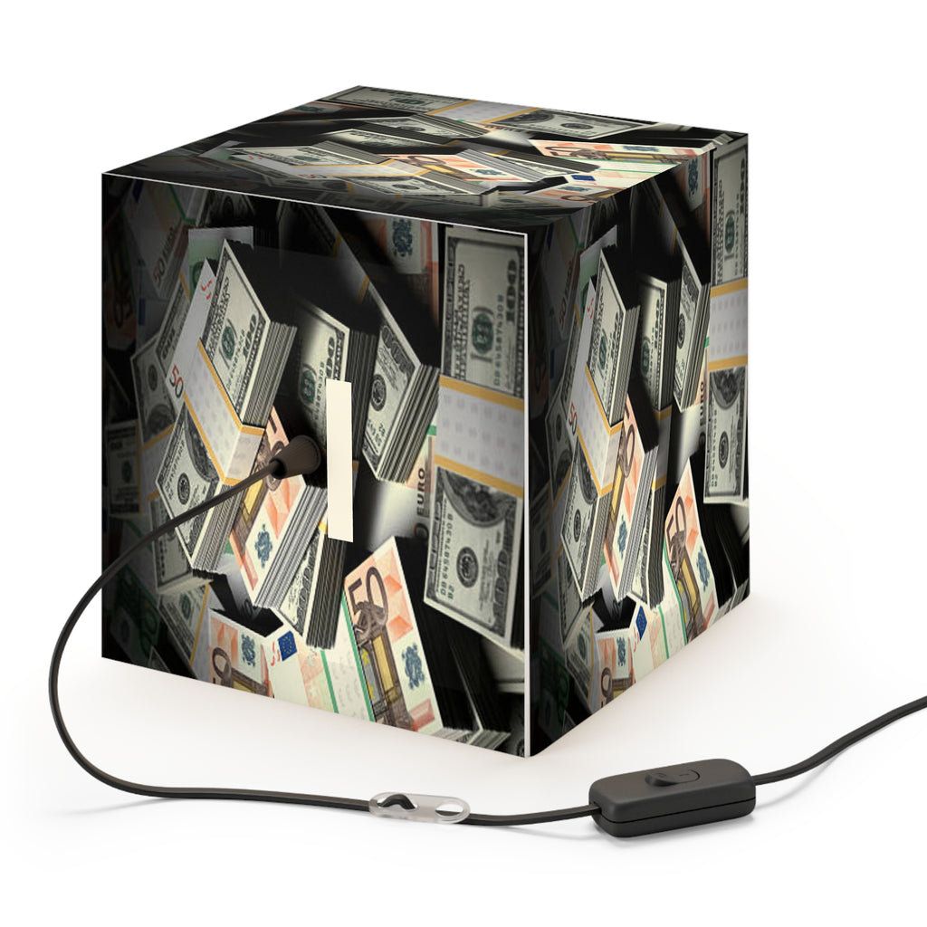 Stacks of Cash Light Cube Lamp | Money Pattern Hanging Light