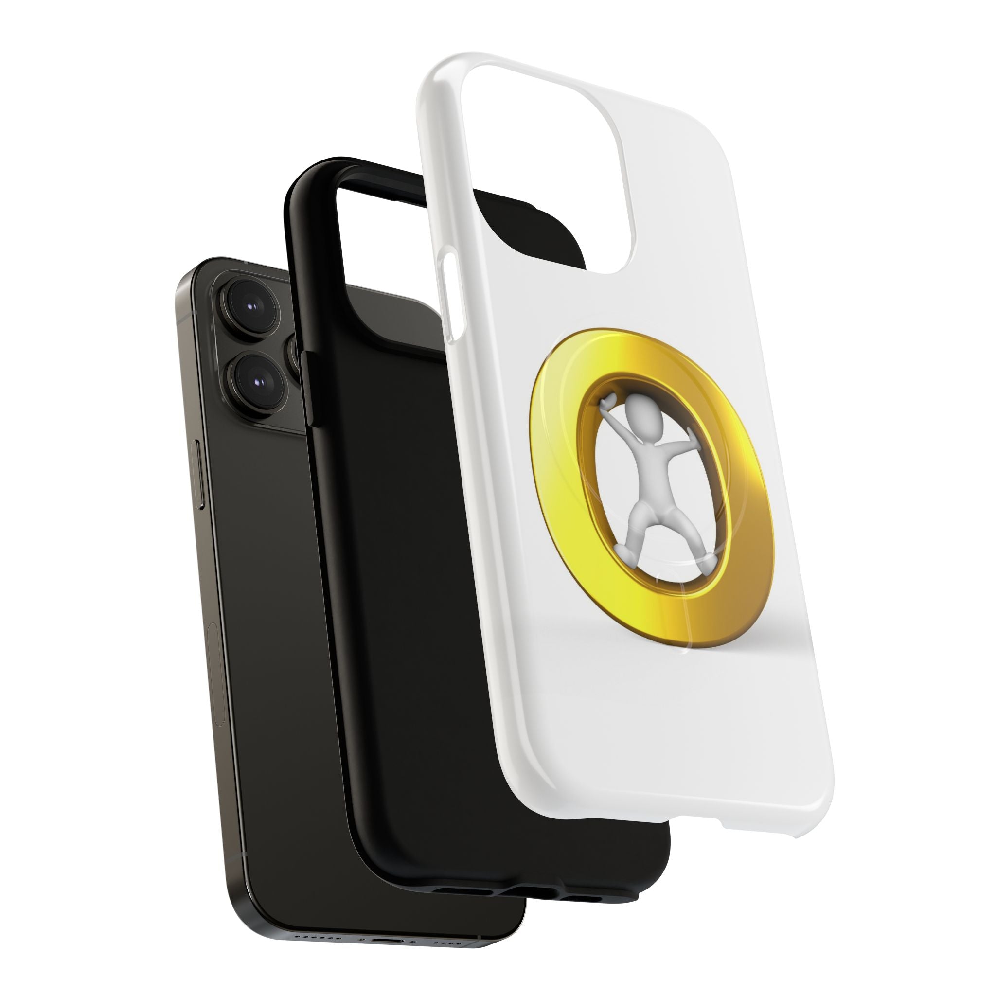 3D Gold Letter O Figure Phone Case | Tough Magnetic Case