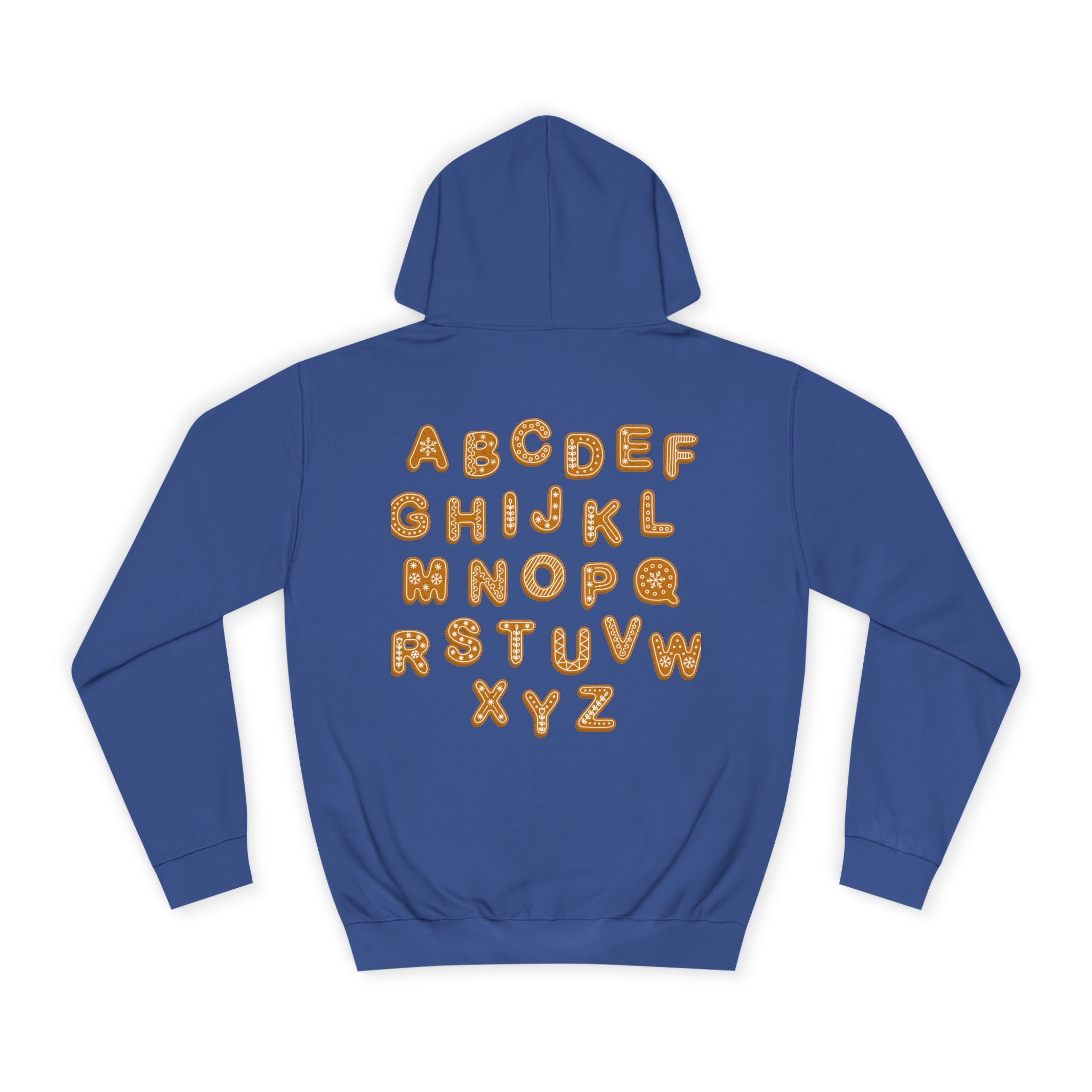 Cookie Alphabet Hoodie | Letters A to Z Cookie Font Sweatshirt