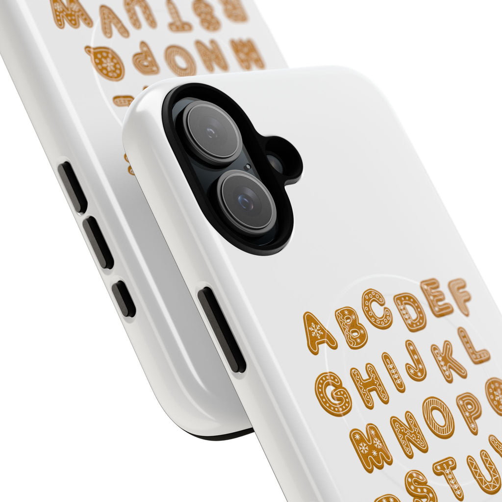 Cookie Alphabet Phone Case | Tough Magnetic Case, Cute Lettering