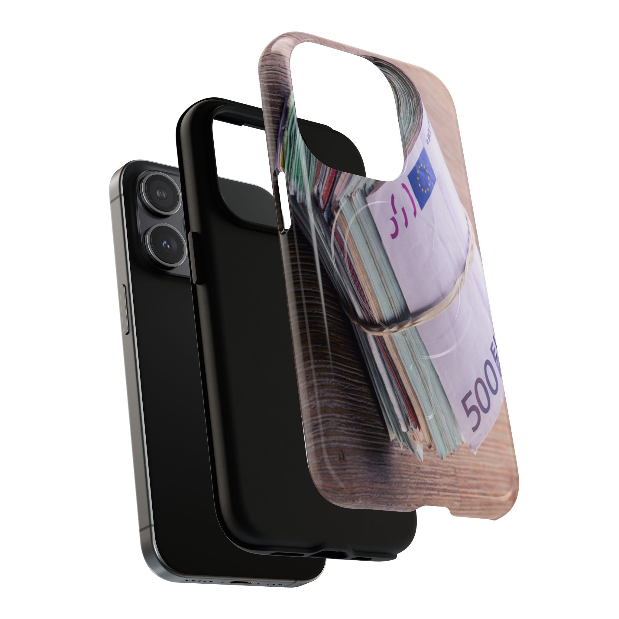 Stack of Euro Banknotes Phone Case | Money Roll iPhone Case, Cash Print