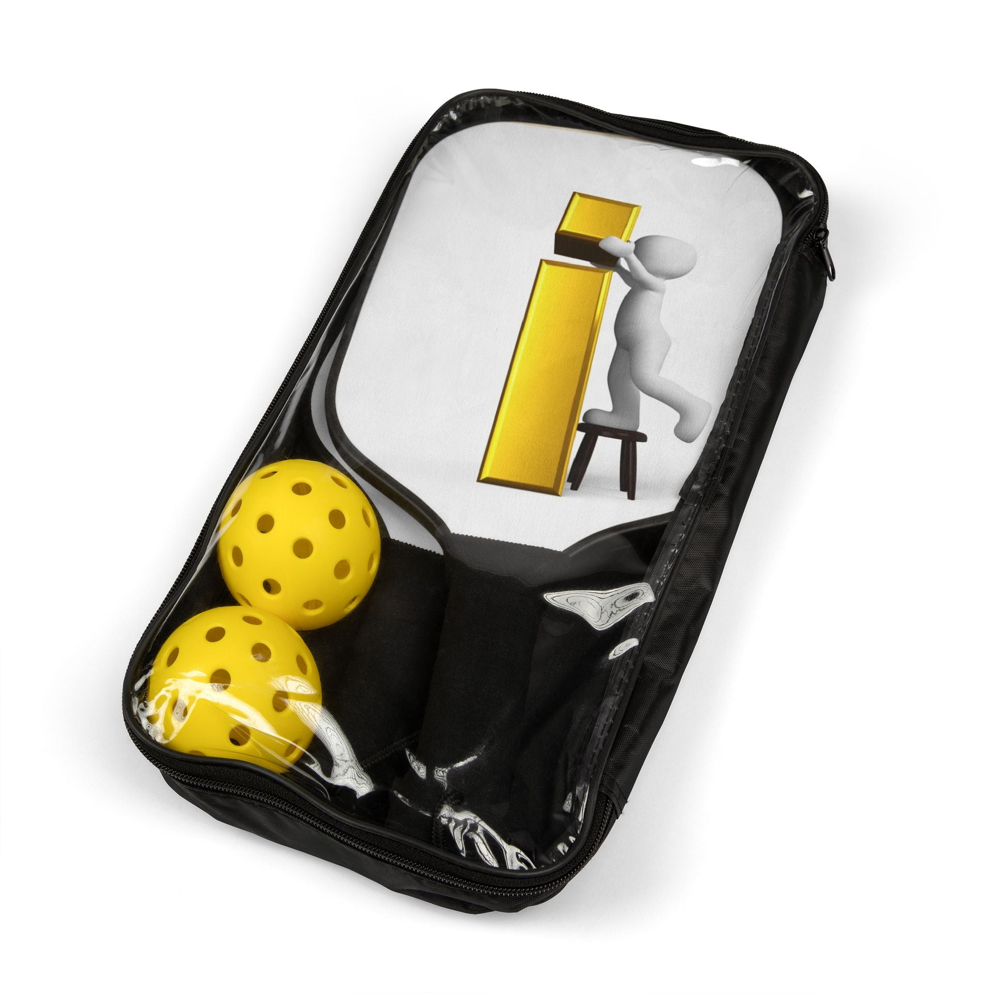 Stick Figure Building Letter i Pickleball Paddle Kit | Pickleball Kit