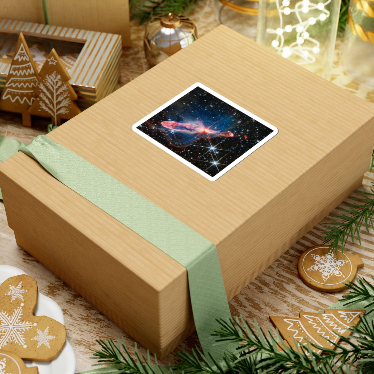 Space Nebula Kiss-Cut Stickers | Cosmic Galaxy Laptop Decal