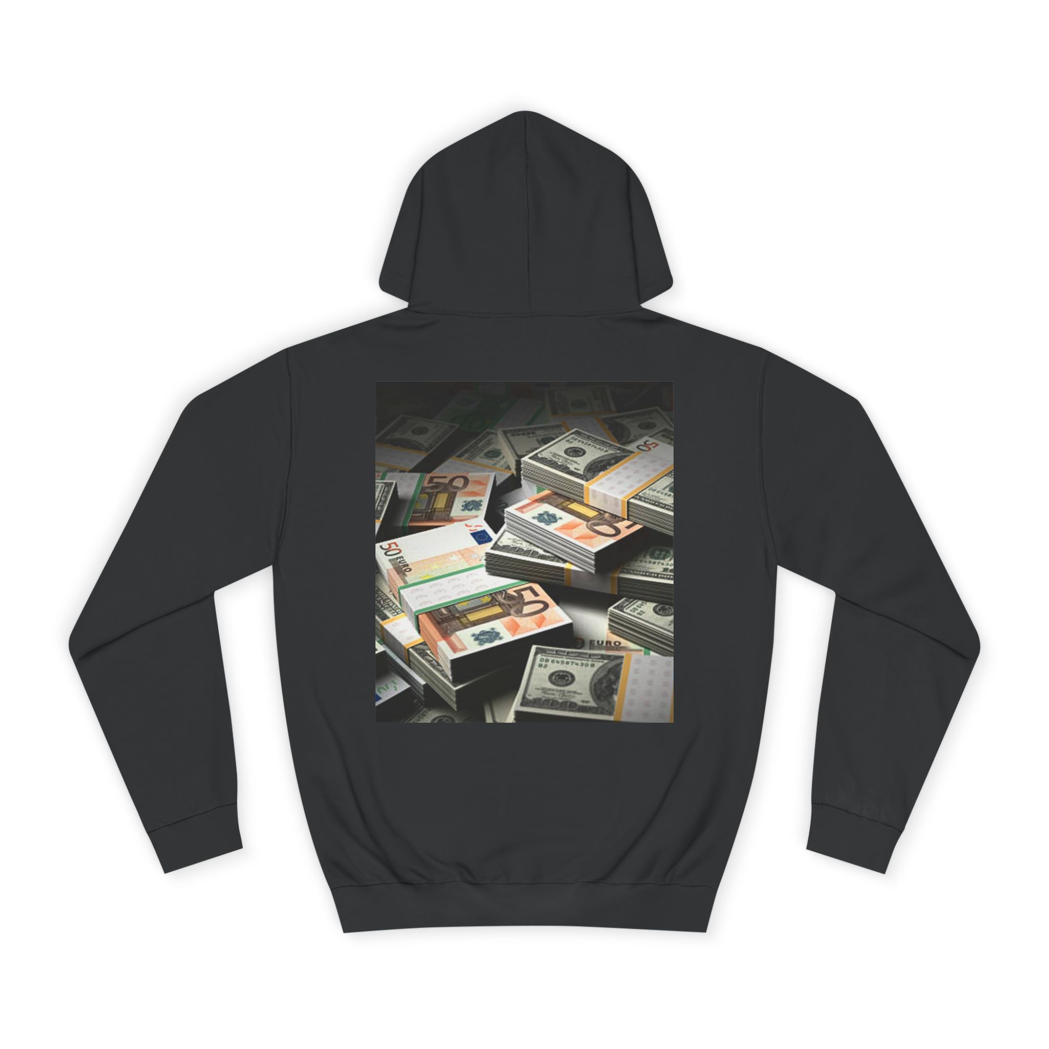 Stacked Cash Money Hoodie | Vintage Banknote Print, Stacks of Dollars