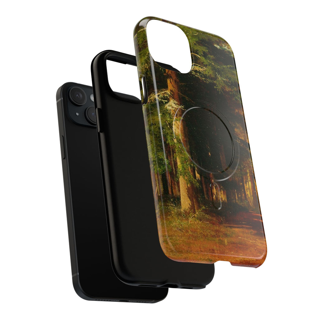 Autumn Forest Path phone case | Magnetic Tough Case, fall landscape art