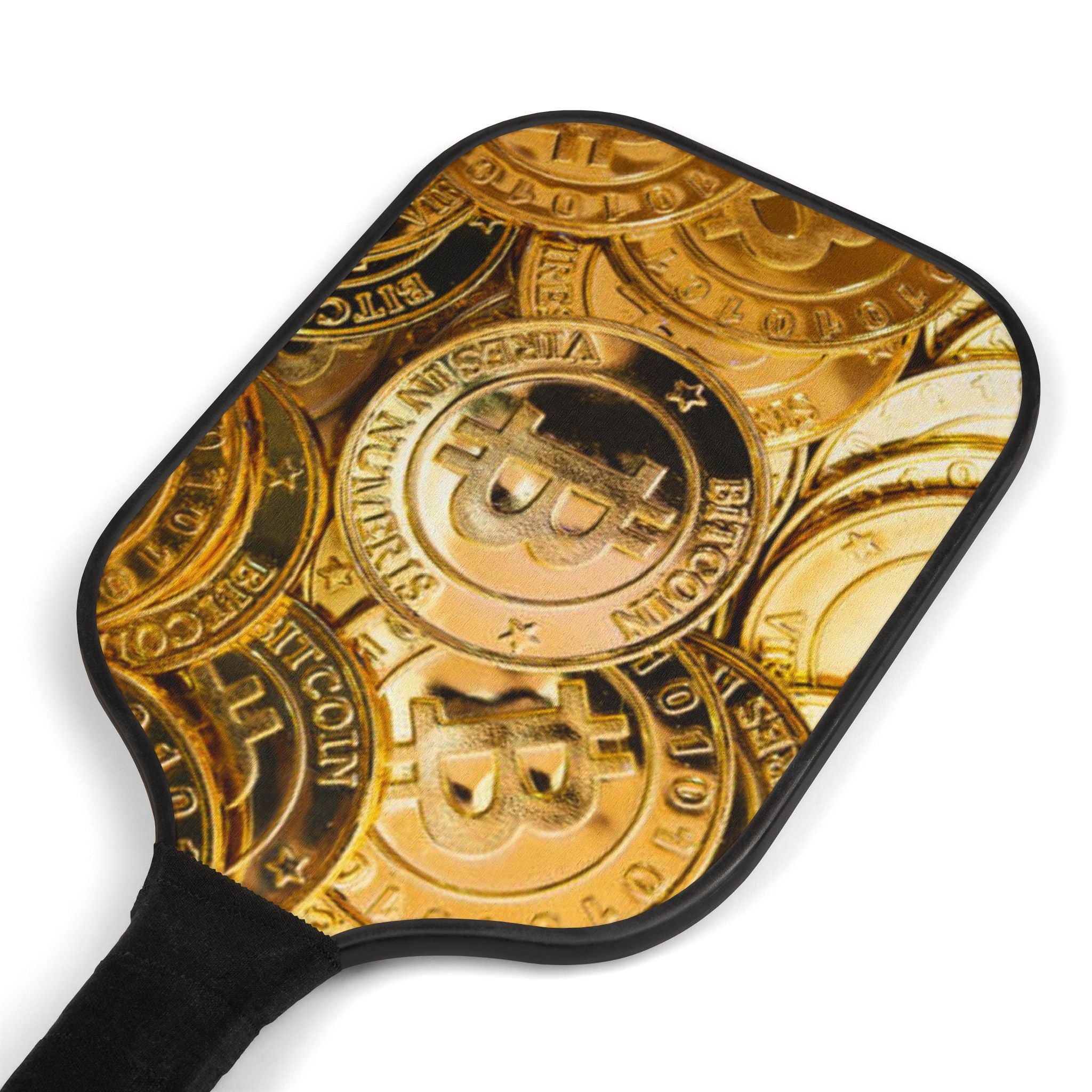 Bitcoin Coin Pattern Pickleball Paddle | Pickleball Kit