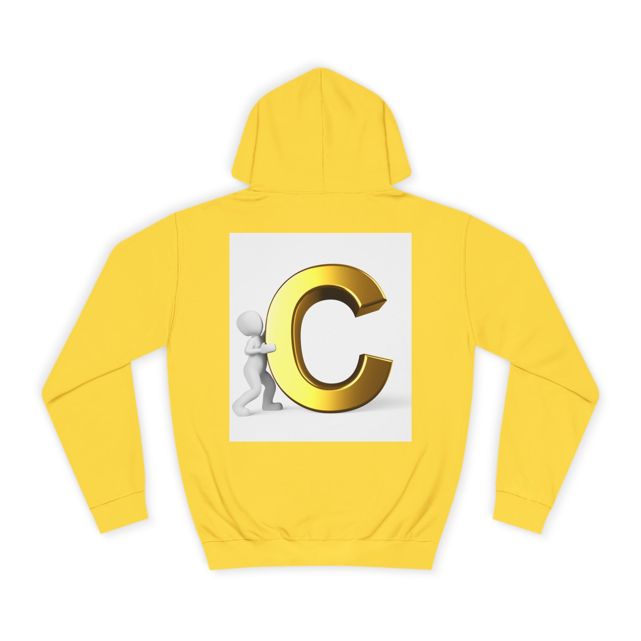 Gold Letter C Hoodie | Monogram Initial C Sweatshirt