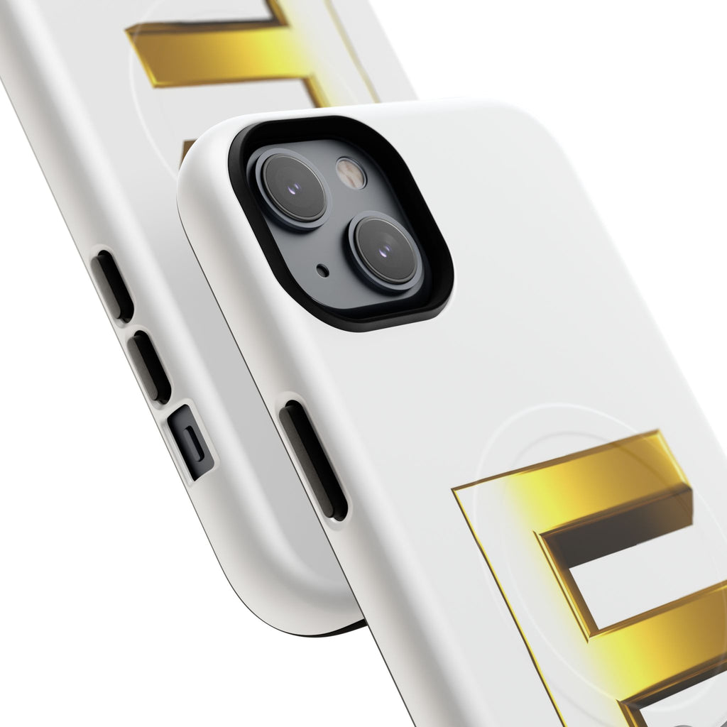 Gold Letter E monogram Phone Case | Magnetic Tough Case