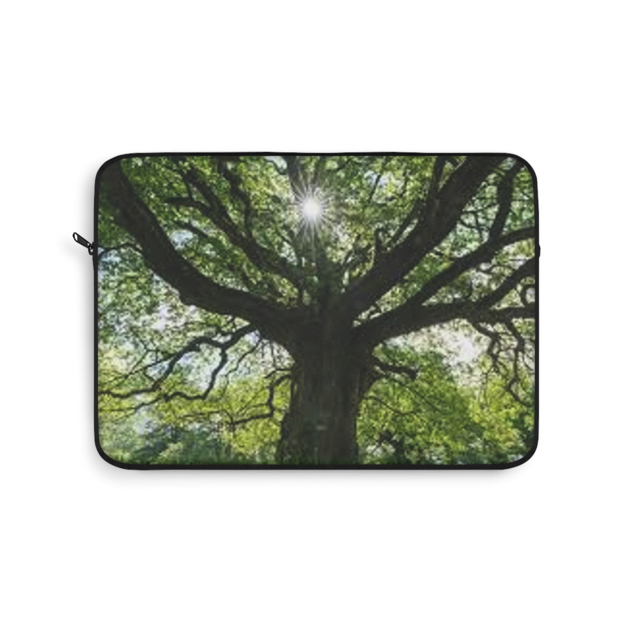 Sunlit Oak Tree Laptop Sleeve | Nature Forest Photography