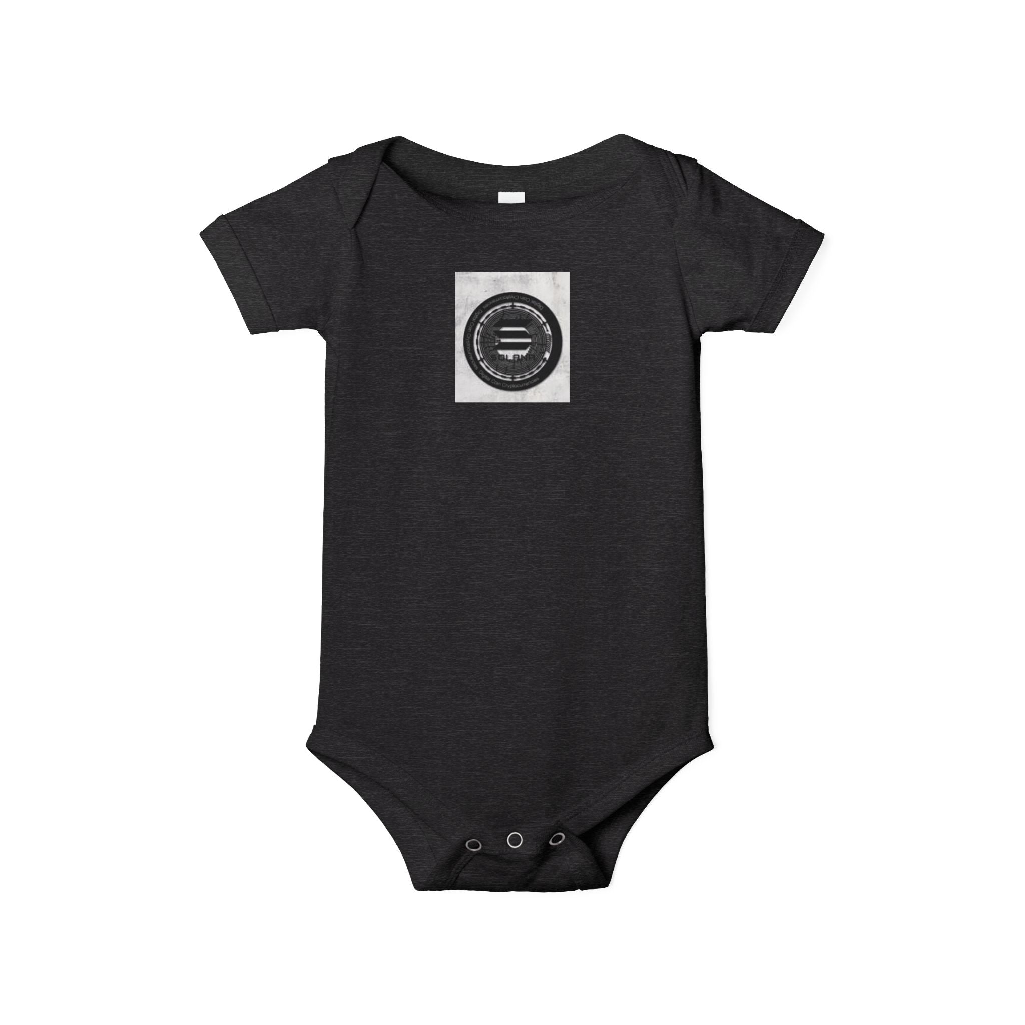 Body bébé Solana Cryptocurrency | Motif monochrome