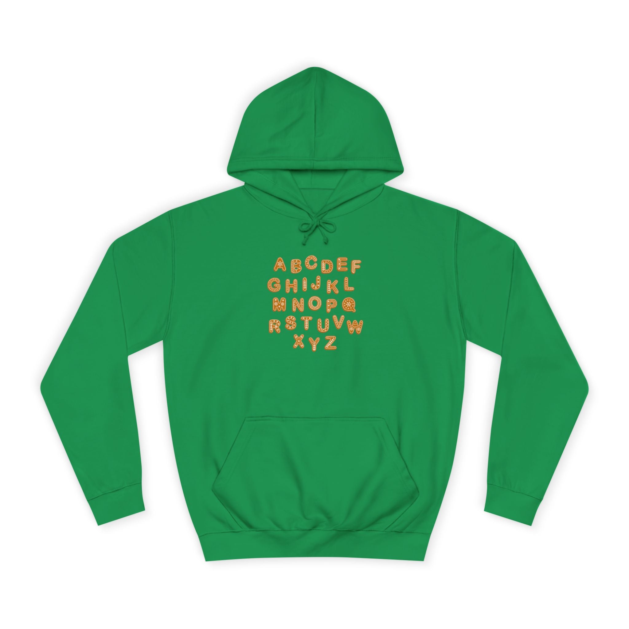 Sweat à capuche Alphabet Biscuits | Sweatshirt Lettres de A à Z Police Biscuits