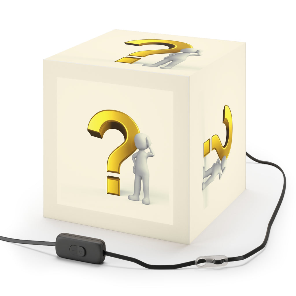 Question Mark Cube Lamp | Mystery Symbol Light Cube