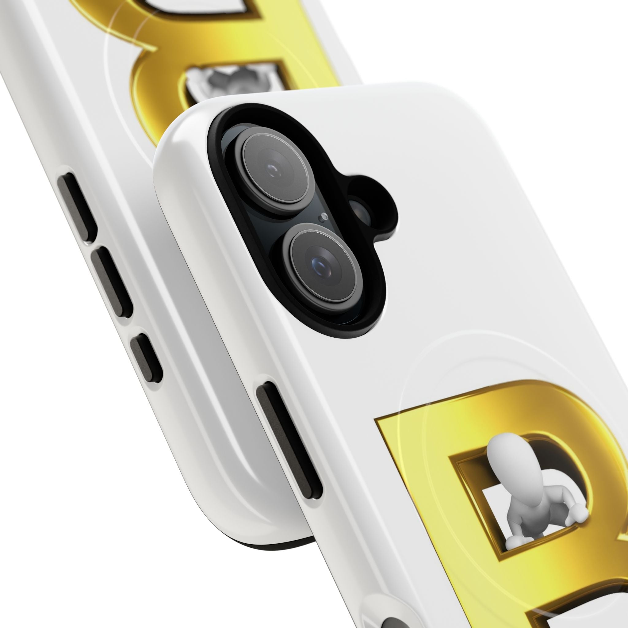 Gold 3D Letter B phone case | Tough Magnetic Case
