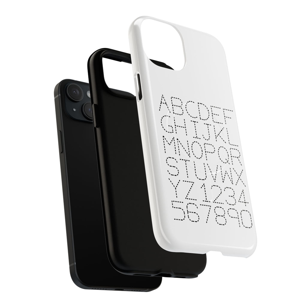 Dotted Alphabet Phone Case | Tough Magnetic Case
