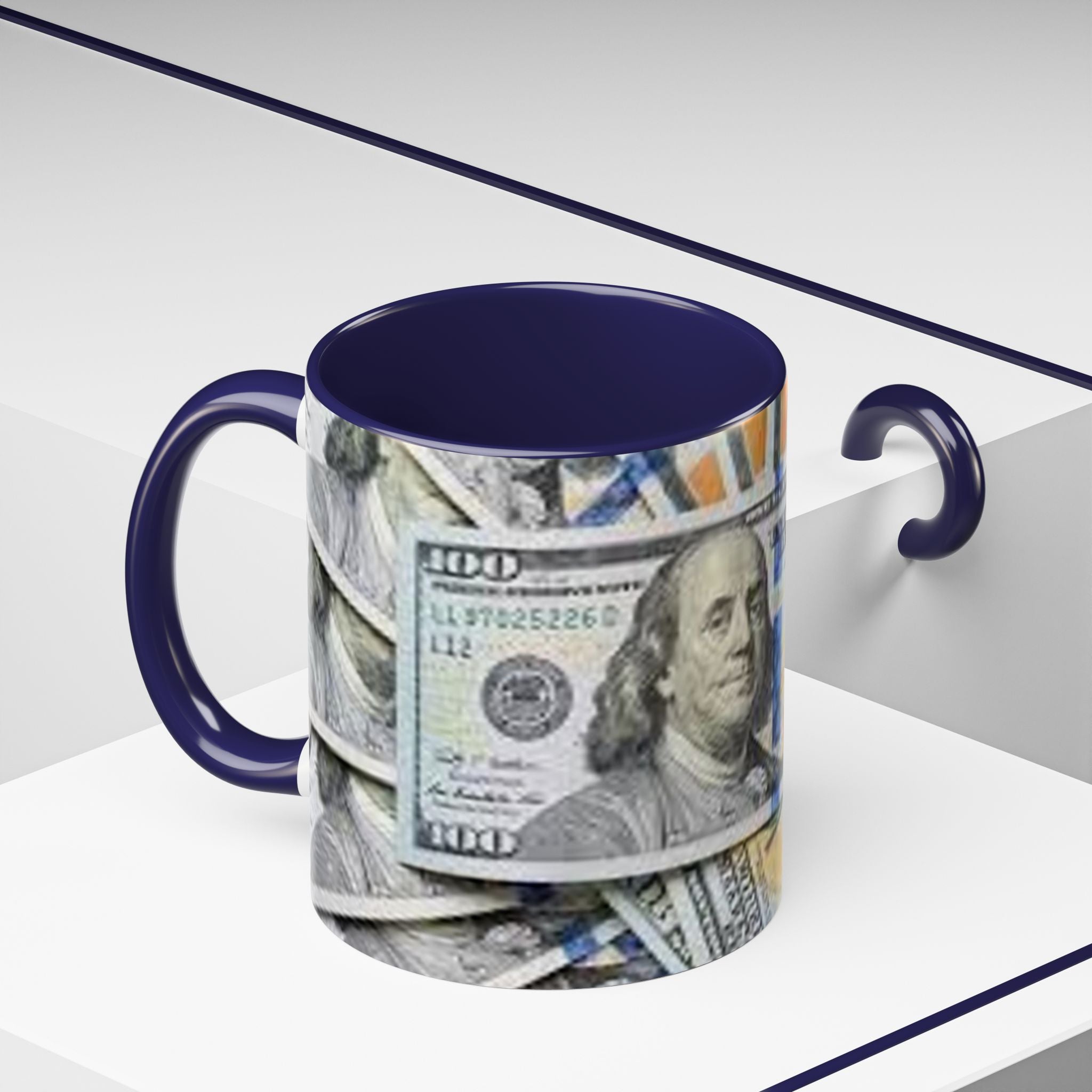Hundred Dollar Bills Mug | Accent Coffee Mug