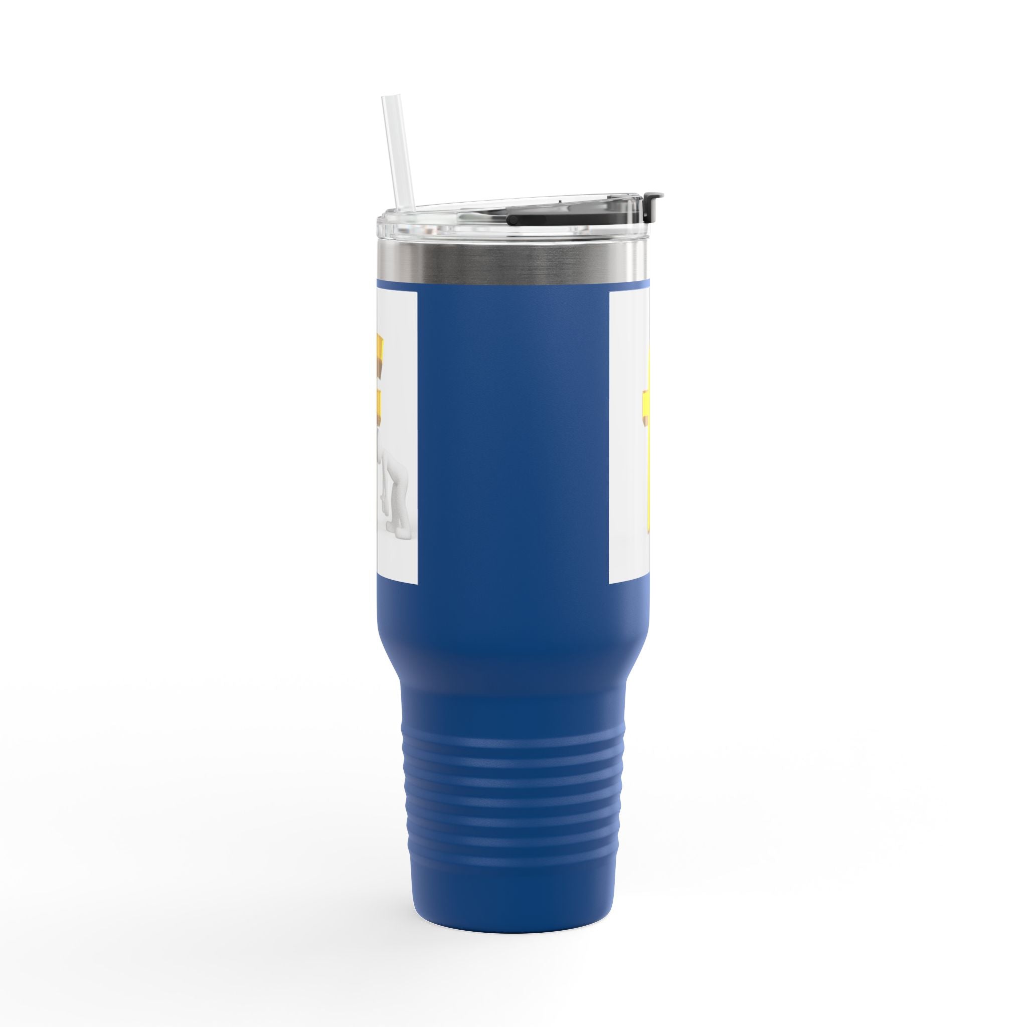 Mug de voyage graphique lettre F 3D | Gobelet isotherme de 40 oz