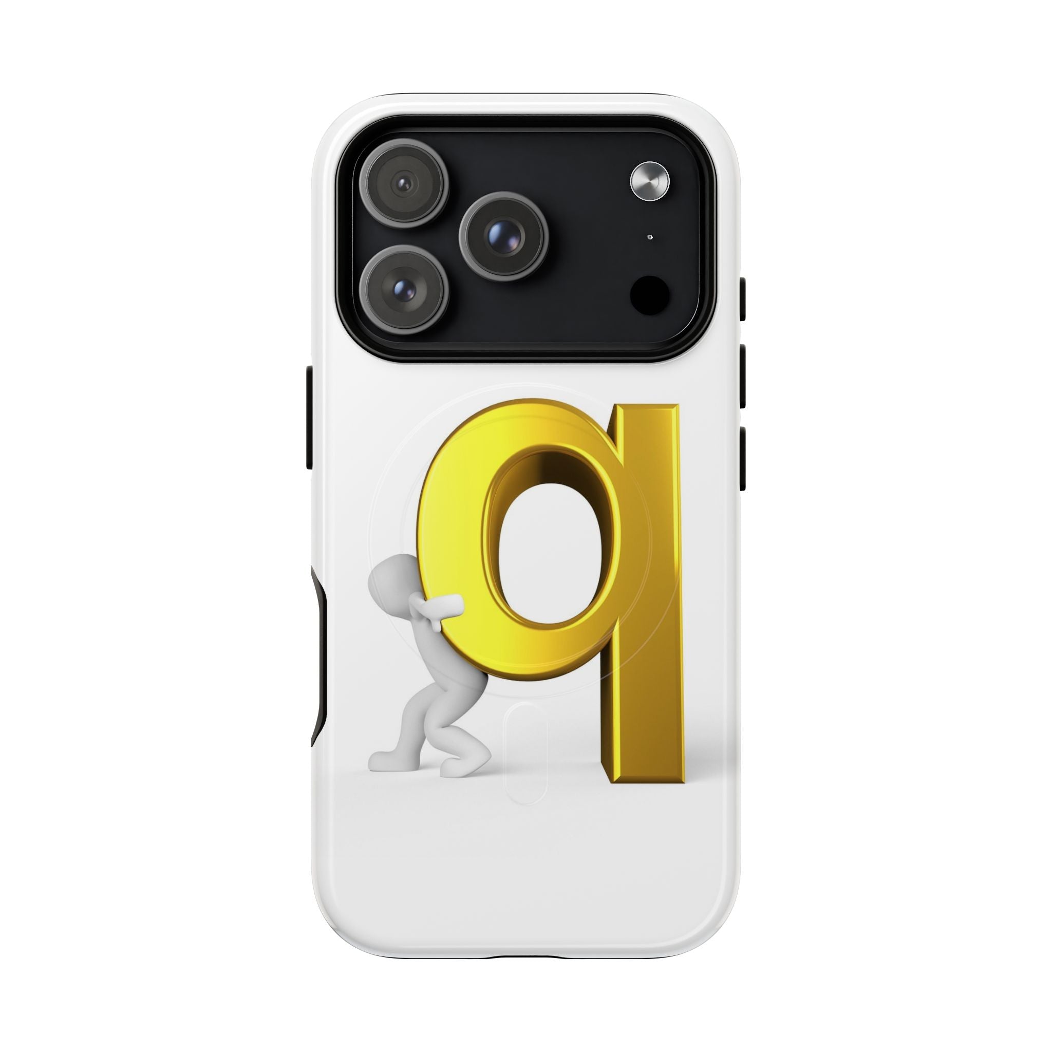 Coque de téléphone Lettre Q Dorée | Coque magnétique robuste