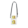 Gold Letter A Monogram Small Cell Phone Wallet | Crossbody Phone Pouch