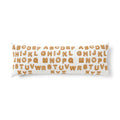 Alphabet Cookie Pattern Body Pillow | Gingerbread Letters Pillowcase