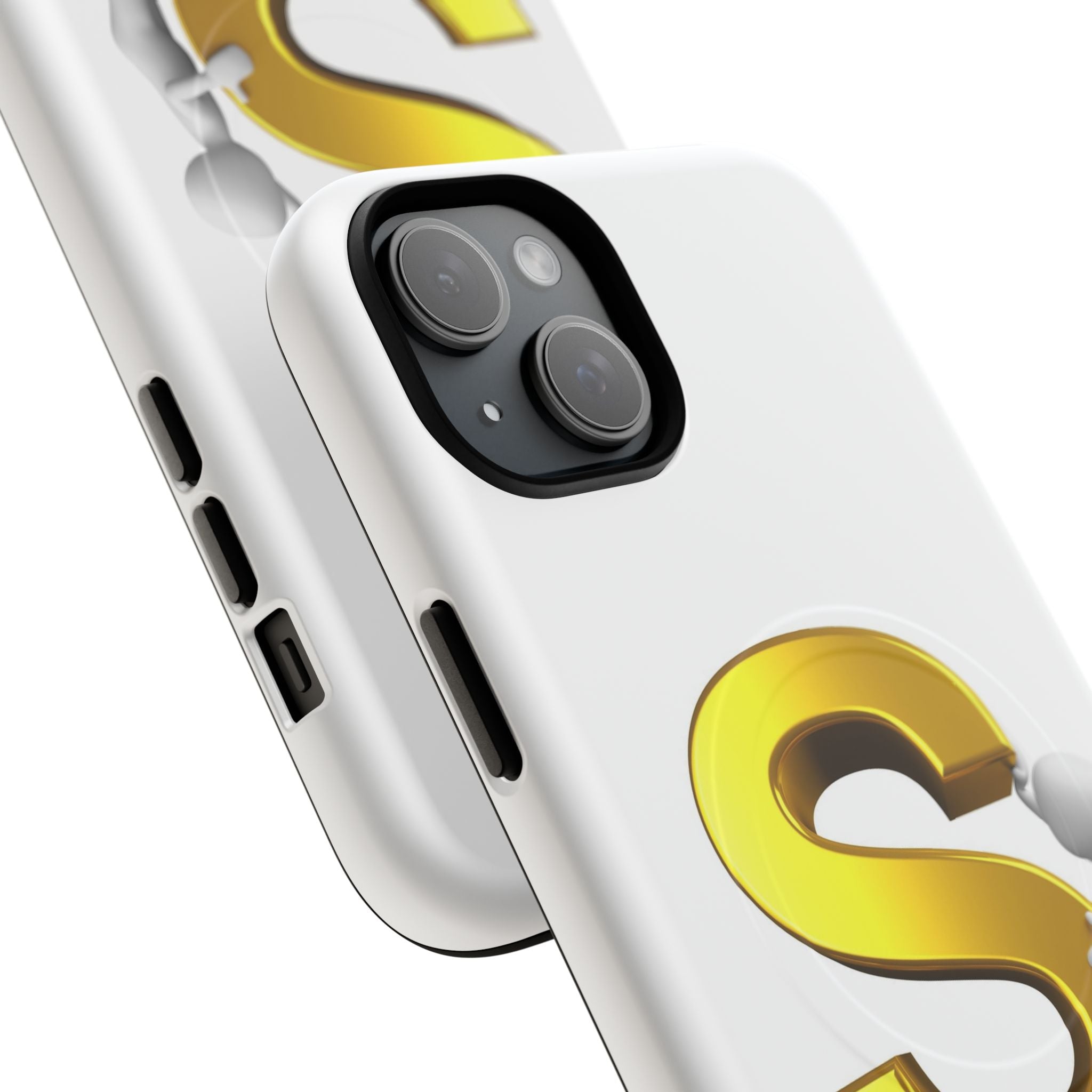 Gold Letter S Monogram Phone Case | Tough Magnetic Case