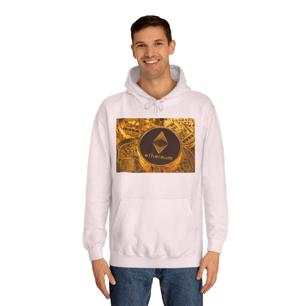 Ethereum Coin Hoodie | Crypto Logo Sweatshirt, Blockchain Design