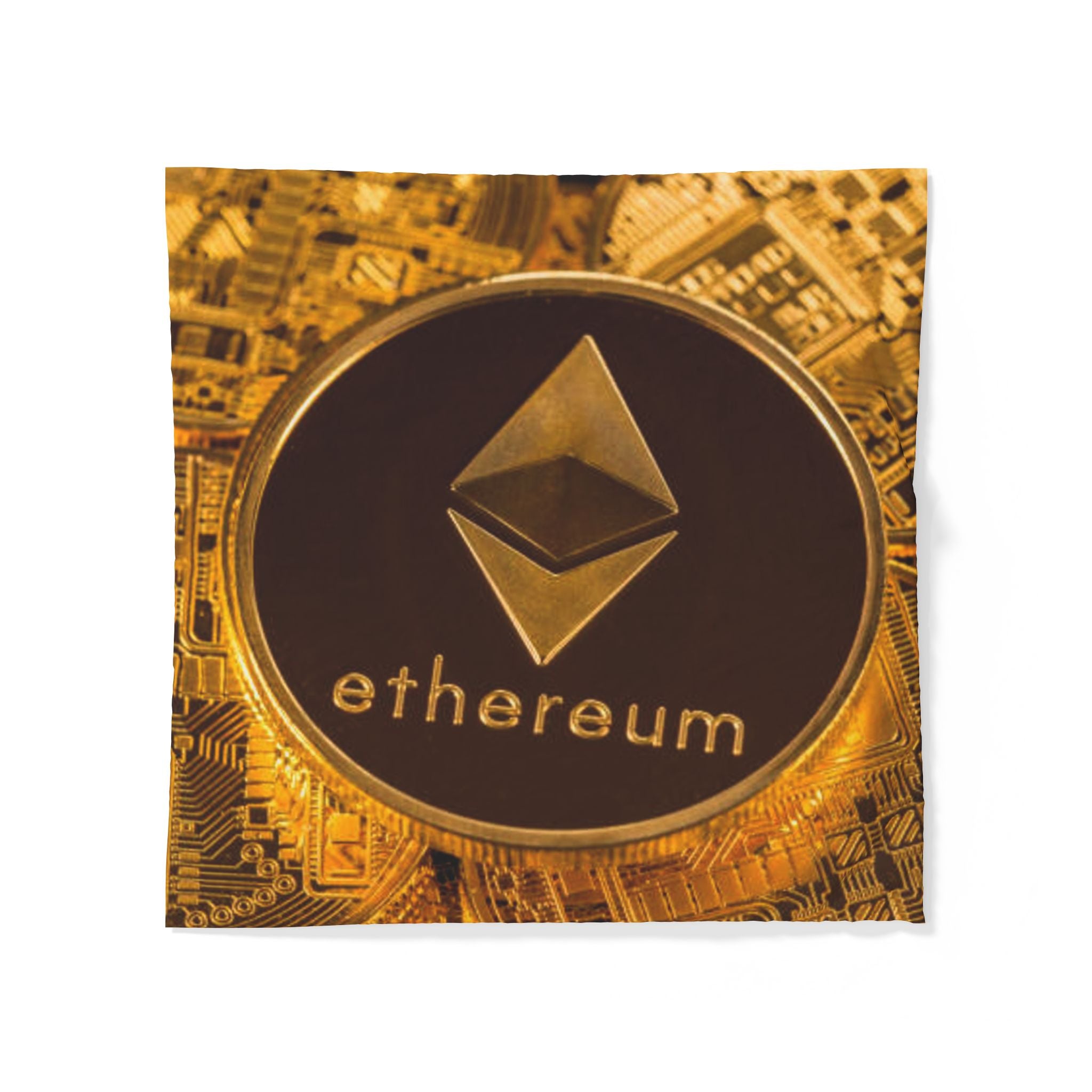 Housse de couette pièce Ethereum | Parure de lit de crypto-monnaie