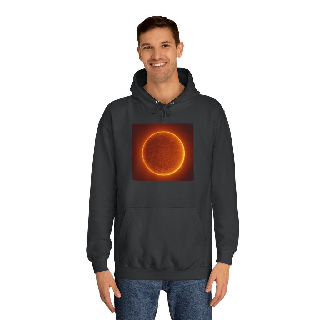 Fiery Solar Ring Hoodie | Sun Eclipse Graphic, Space Astronomy Sweatshirt