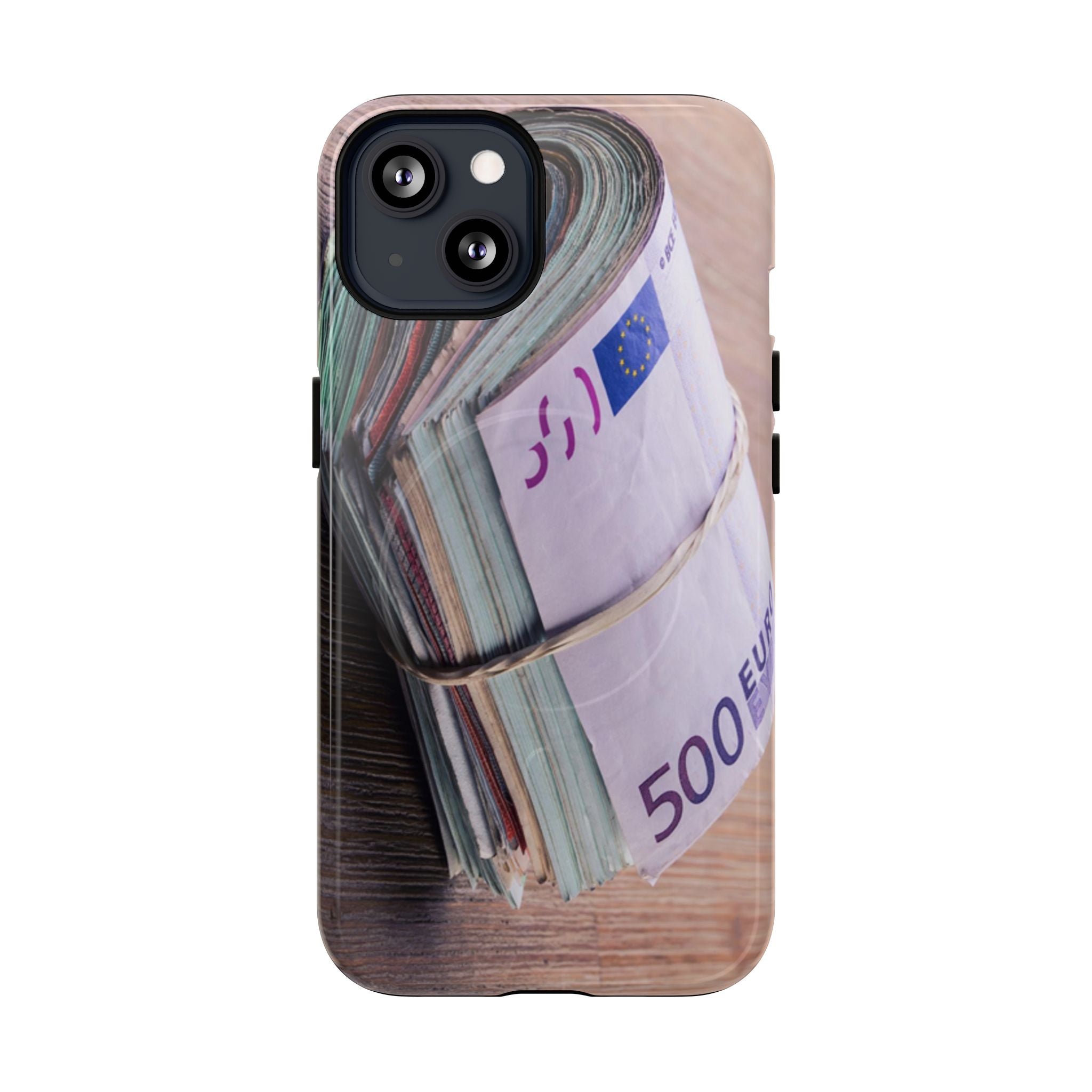 Coque de téléphone liasses de billets en euros | Coque iPhone rouleau de billets, Imprimé argent