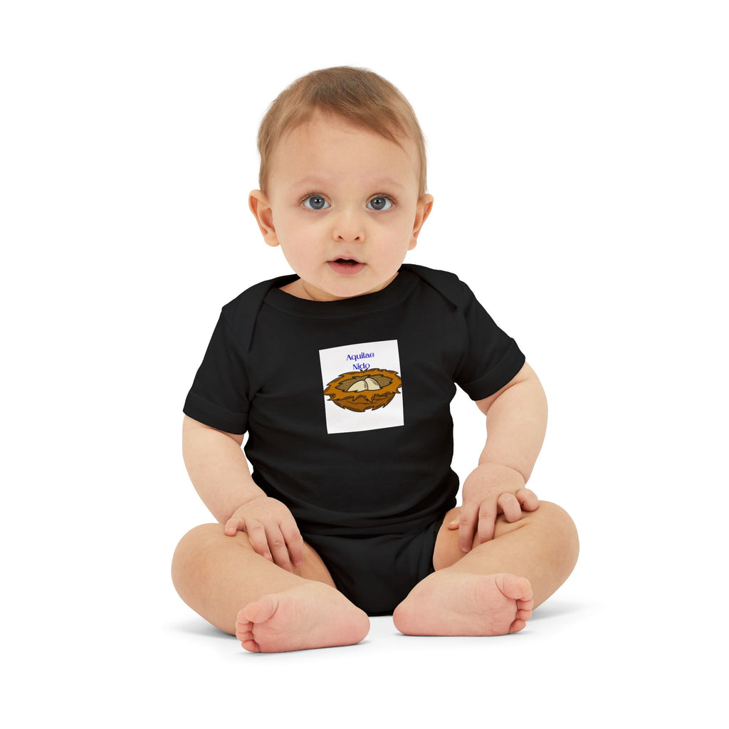 Baby Bird Nest Onesie | Infant One Piece with Nest Illustration