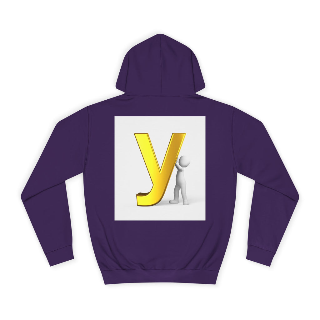 Yellow 3D Letter Y hoodie | Letterman Monogram Initial Sweatshirt