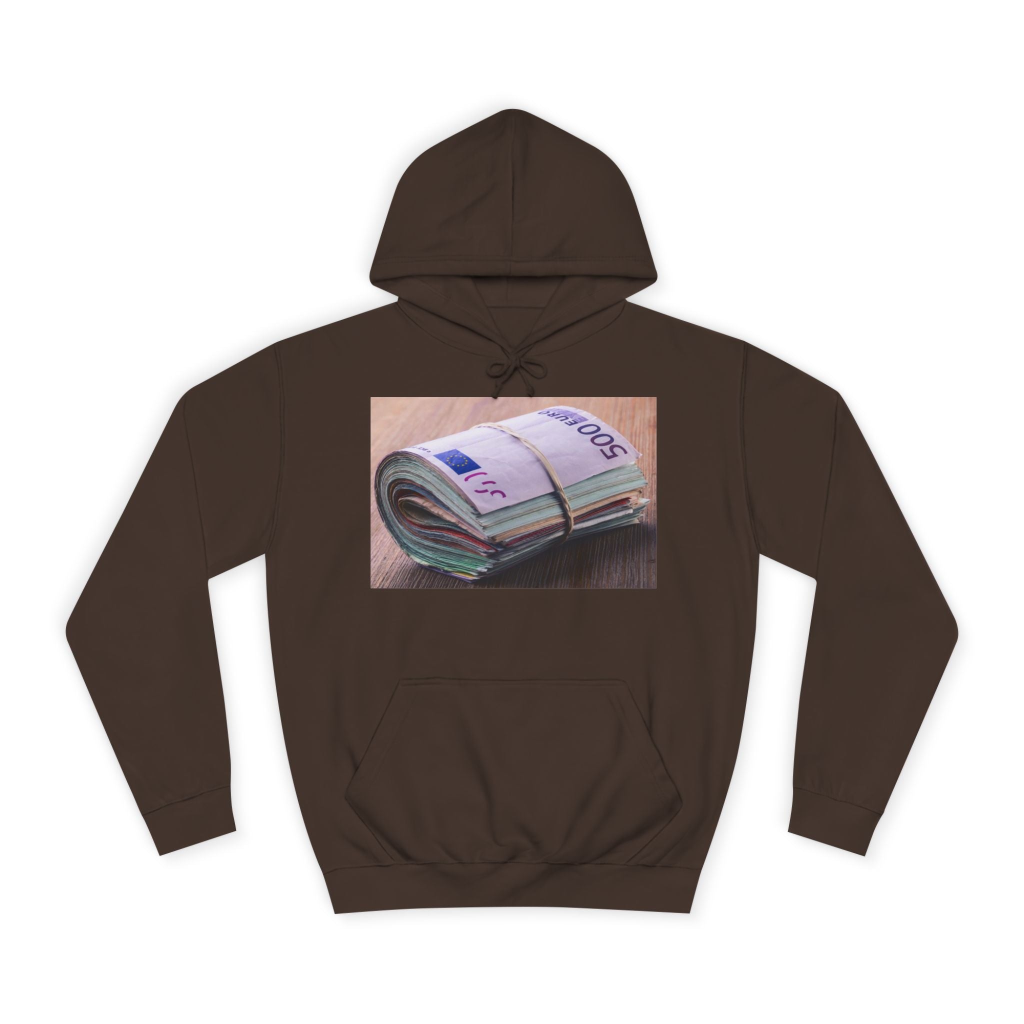 Rolled Currency Stack Hoodie | Money Print, Cash Bundle