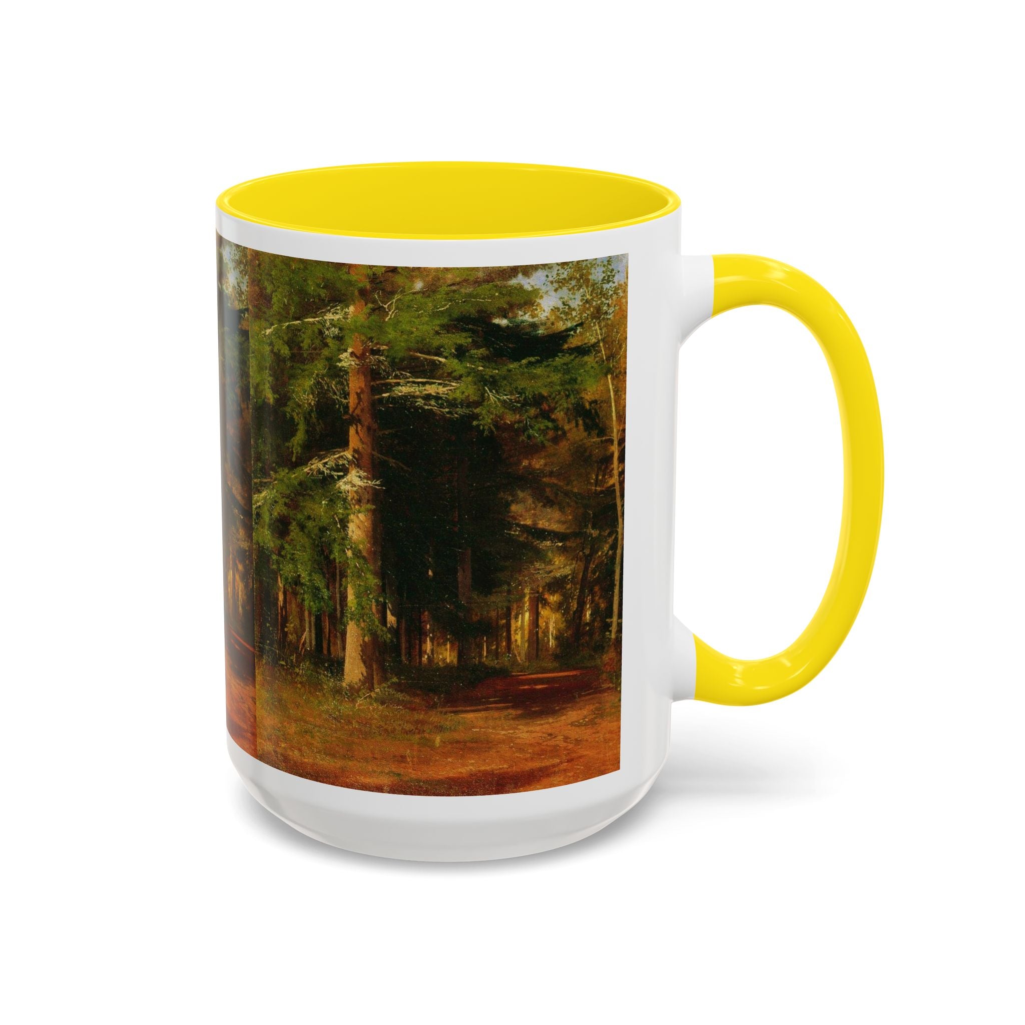 Waldweg-Malerei Tasse | Akzent-Kaffeetasse 11oz 15oz